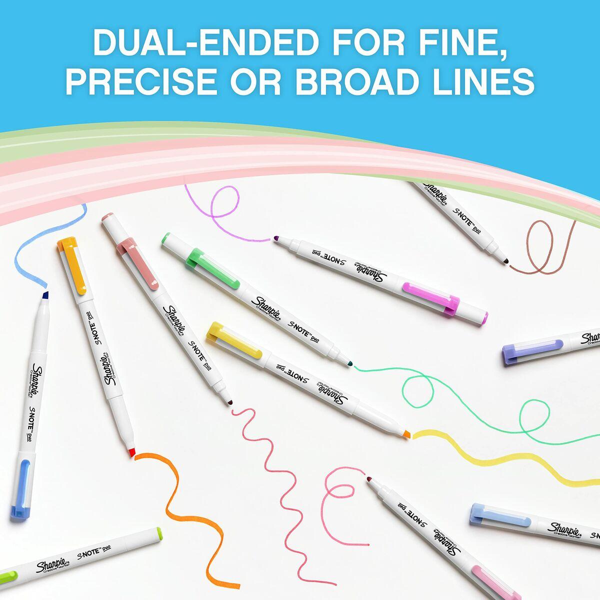 Sharpie 2182115 S-Note Duo Dual-Ended Creative Markers Pack of 16
