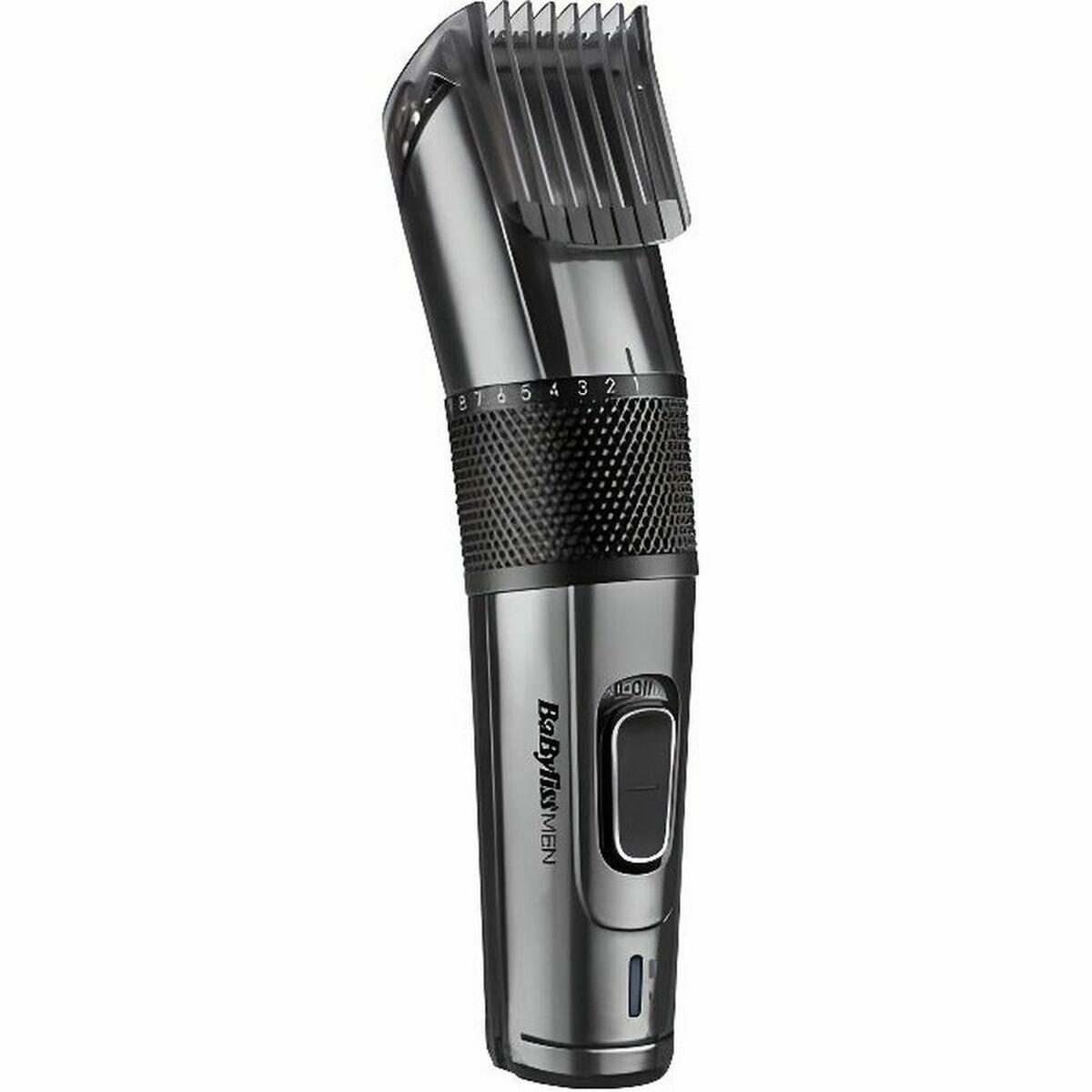 Tagliacapelli senza fili Babyliss E978E da uomo in carbonio titanio argento nero