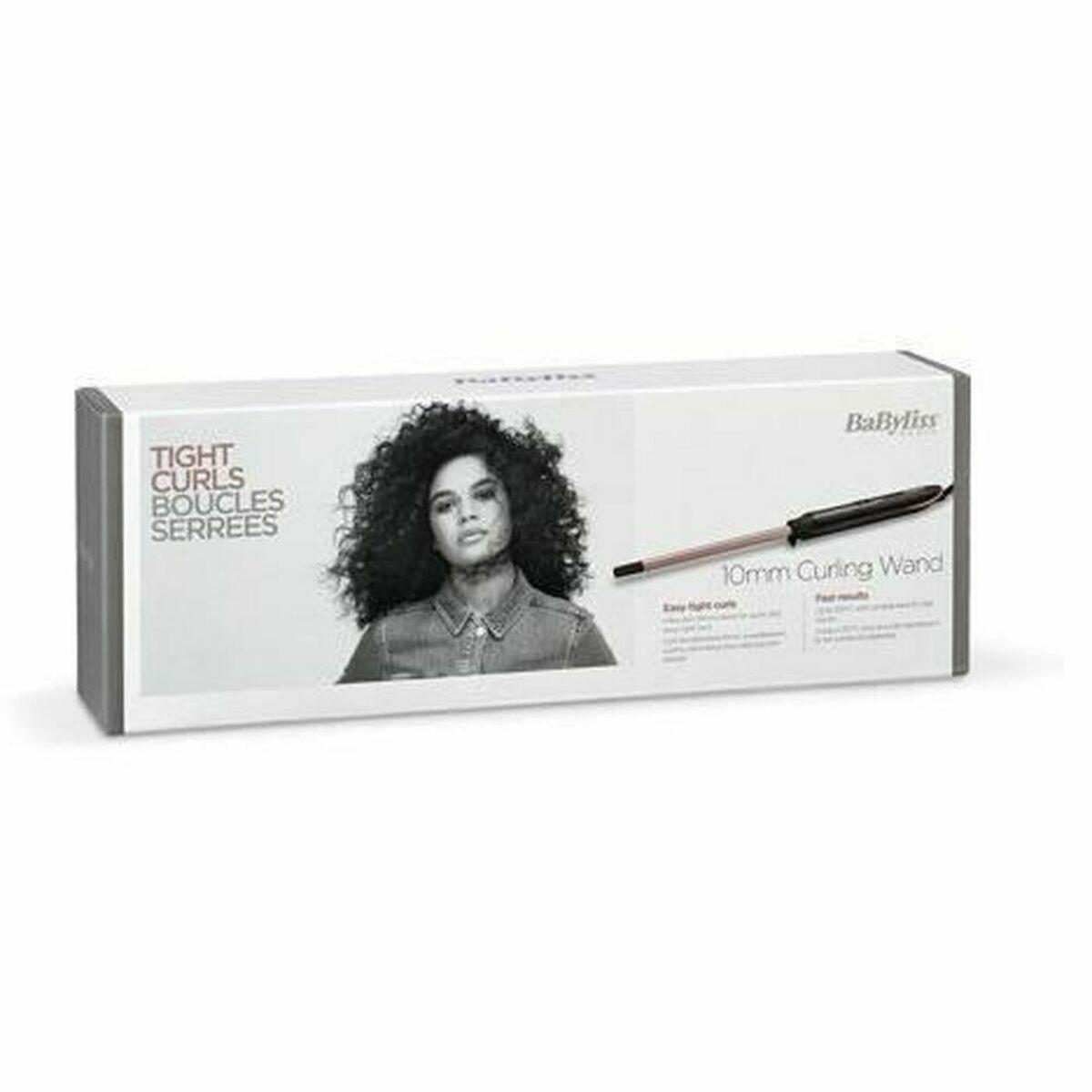 Babyliss C449E Ferro arricciacapelli con bacchetta arricciacapelli da 10 mm rosa nero