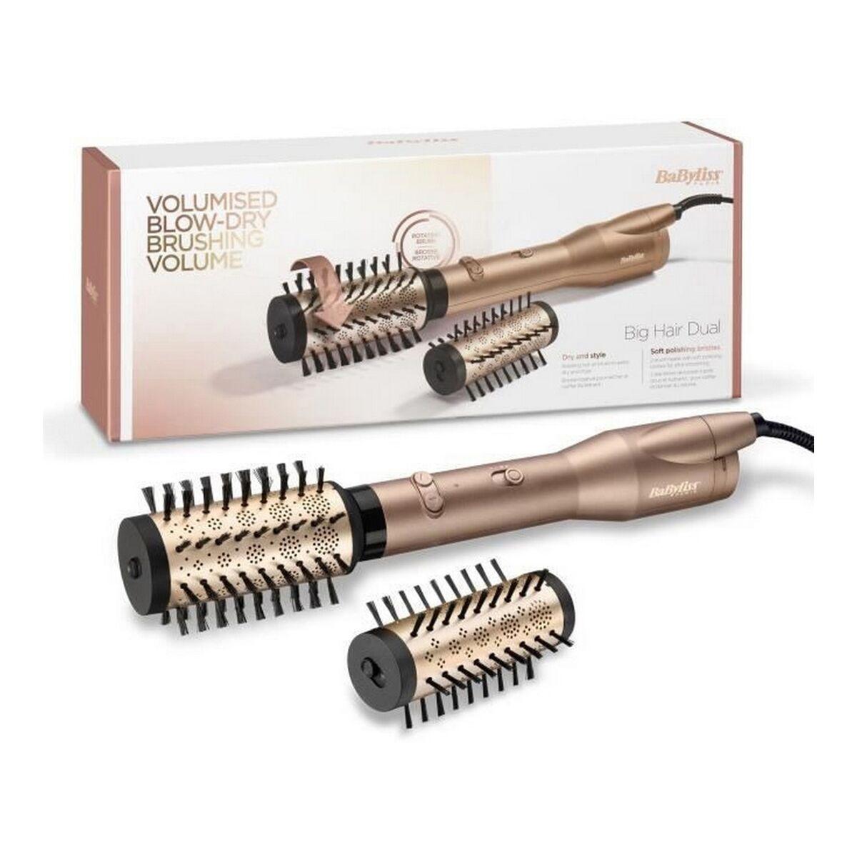 Babyliss AS952E Spazzola ad aria calda rotante doppia per capelli grandi Champagne