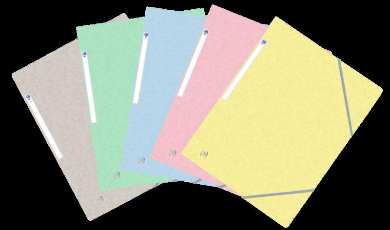Cartella Oxford TopGomma 3 Lembi - Colori Pastello - Resistente e Durevole - Ideale per Organizzare Documenti - Pratica e Funzi
