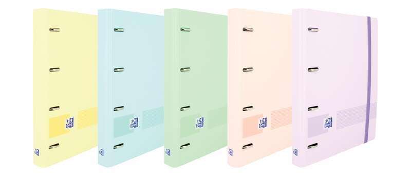 Oxford Europeanbinder Live & Go 4 Rings Cartella A4 con 5x5mm e 4 Sostituzione di perforazione - Capo in plastica resistente -