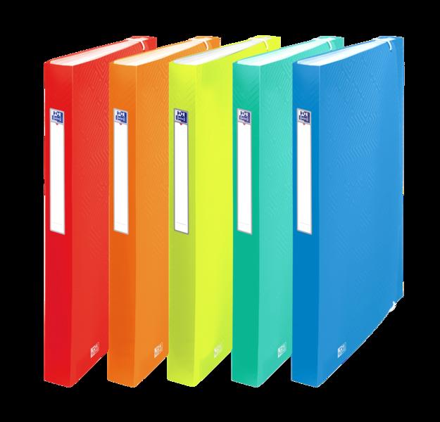 Cartella Oxford Urban A4 da 12 posizioni - Copertina in plastica traslucida - Ideale per organizzare documenti - Colori assorti