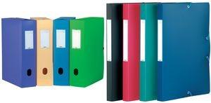 Elba Collecting Box Memphis, Riempimento altezza: 40 mm, Din A4 ordinato, da PP, resistenza: 0,7 mm, con etichettabile - 12 pez