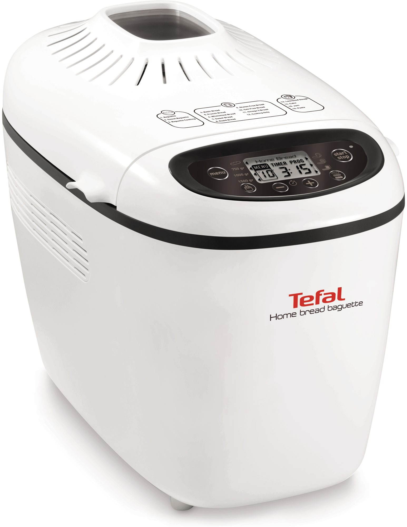 Tefal PF610138 macchina per il pane 1600 W Bianco