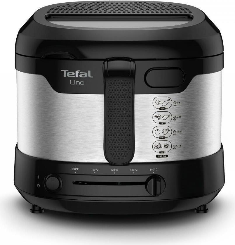 Friggitrice Tefal FF215D UNO M 1.600 W, 1 kg acciaio inox/nero