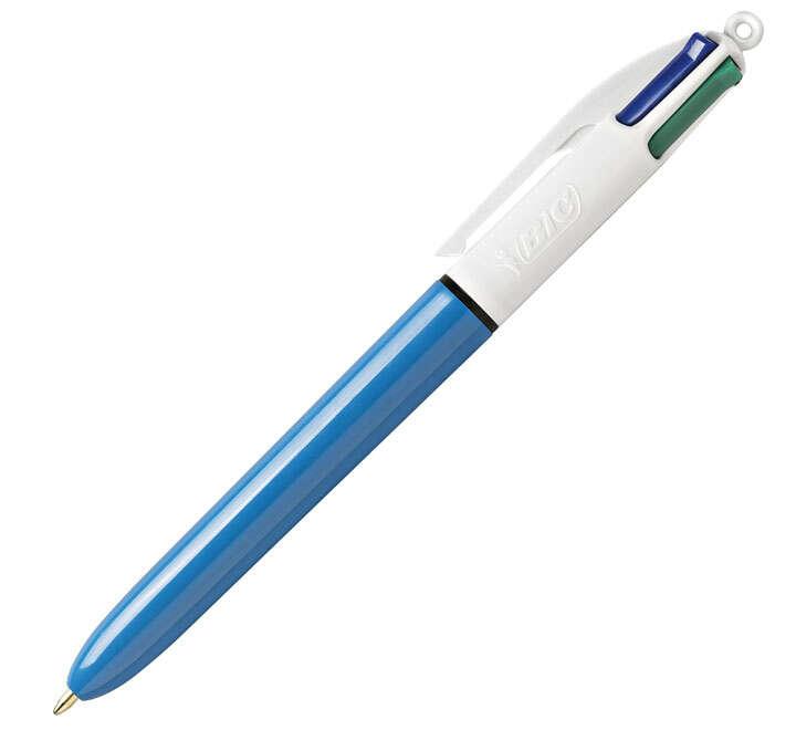 BIC 982866 penna a sfera Nero Blu Verde Rosso Penna a sfera retrattile a clip Medio 12 pz (Bic 4 Colours Original Ballpoint Pen