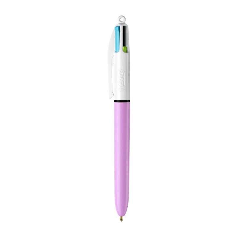 BIC 4 Colori divertenti Boligrafo di sfera retrattile - Punt medio da 1,0mm