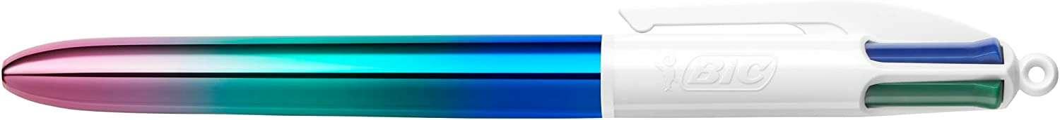 BIC 4 Colori gradiente Espositore di 30 ciotole a sfera a retrattile - punta media da 1,0 mm - inchiostro a base di olio - corp