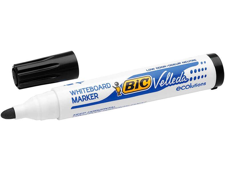 Pennarelli per lavagna Bic Velleda 1701 ECOlutions - Punta Rotonda - Manico 1.5 mm - Inchiostro a base alcolica - Ecologici - C