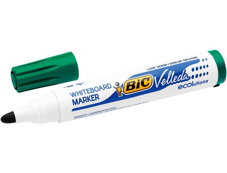 BIC VELLEDA 1701 Ecolutions Board Barrers - Punta Tonda - 1.5 mm ictus - Inchiostro a Base Alcool - Ecologico - Dranaggio ottim