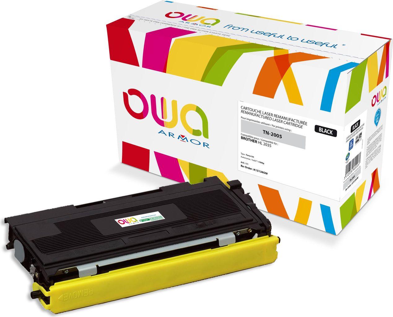Toner OWA compatibile con il Brother TN-2005 Black (1.500 p.)