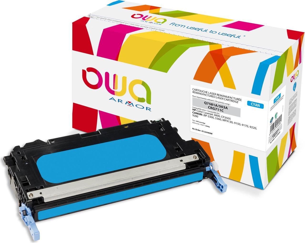 Toner OWA compatibile con Canon 1659B002 CIAN (6.000 p.)