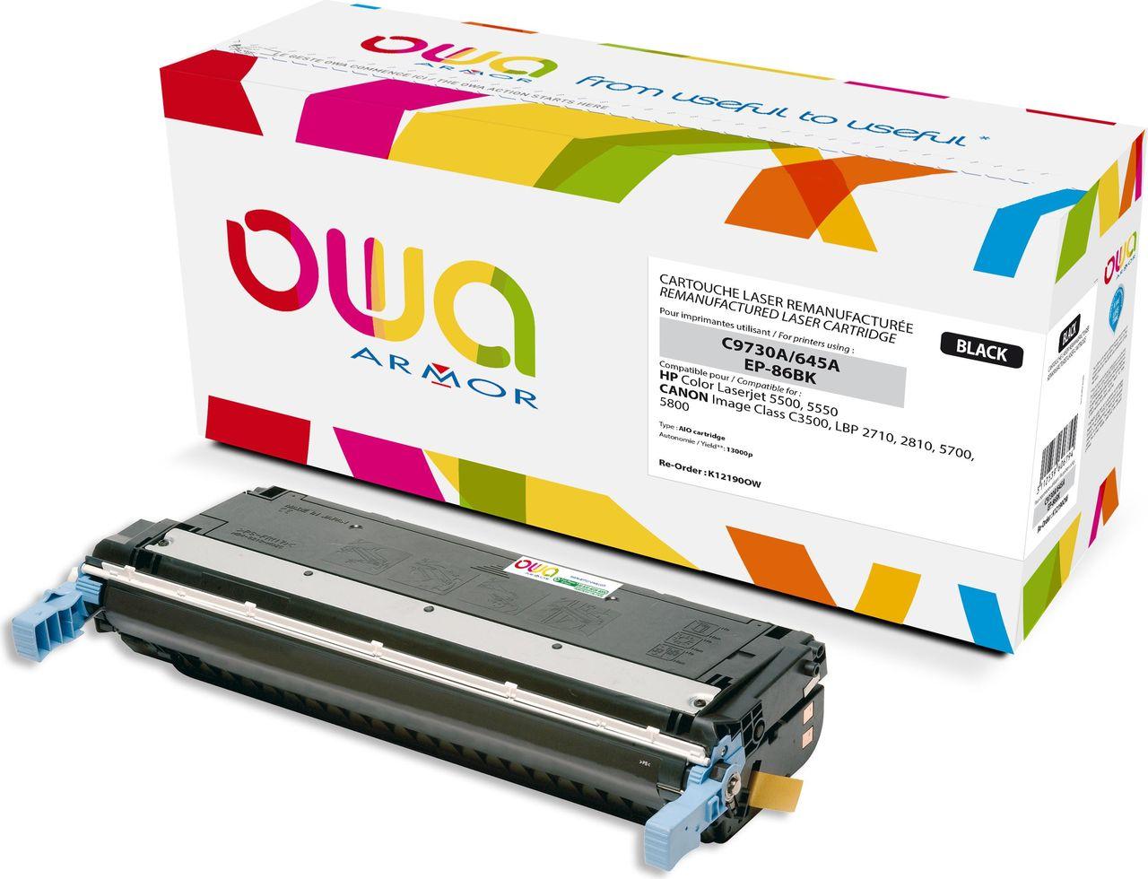 Armor K12190OW - Nero - HP - HP Color Laserjet 5500 - 5550 - CANON imageCLASS C3500 - LBP 2710 - 2810 - 5700 - 5800 - C9730A -