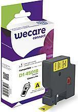 Lettera Wecare compatibile con Dymo S0720580 Nero su giallo