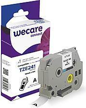 Lettera di wecare compatibile con il Brother Tze-241 nero su bianco