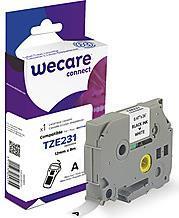 Lettera di wecare compatibile con il Brother tze-231 nero su bianco