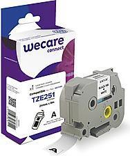 Lettera di Wecare compatibile con il Brother Tze-251 nero su bianco