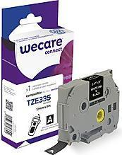Lettera di wecare compatibile con il Brother Tze-335 bianco su nero