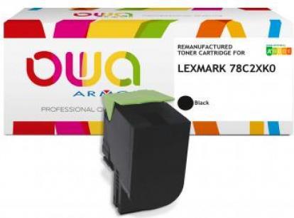 Toner OWA Compatibile con Lexmark 78C2XK0 Black (8.500 p.)