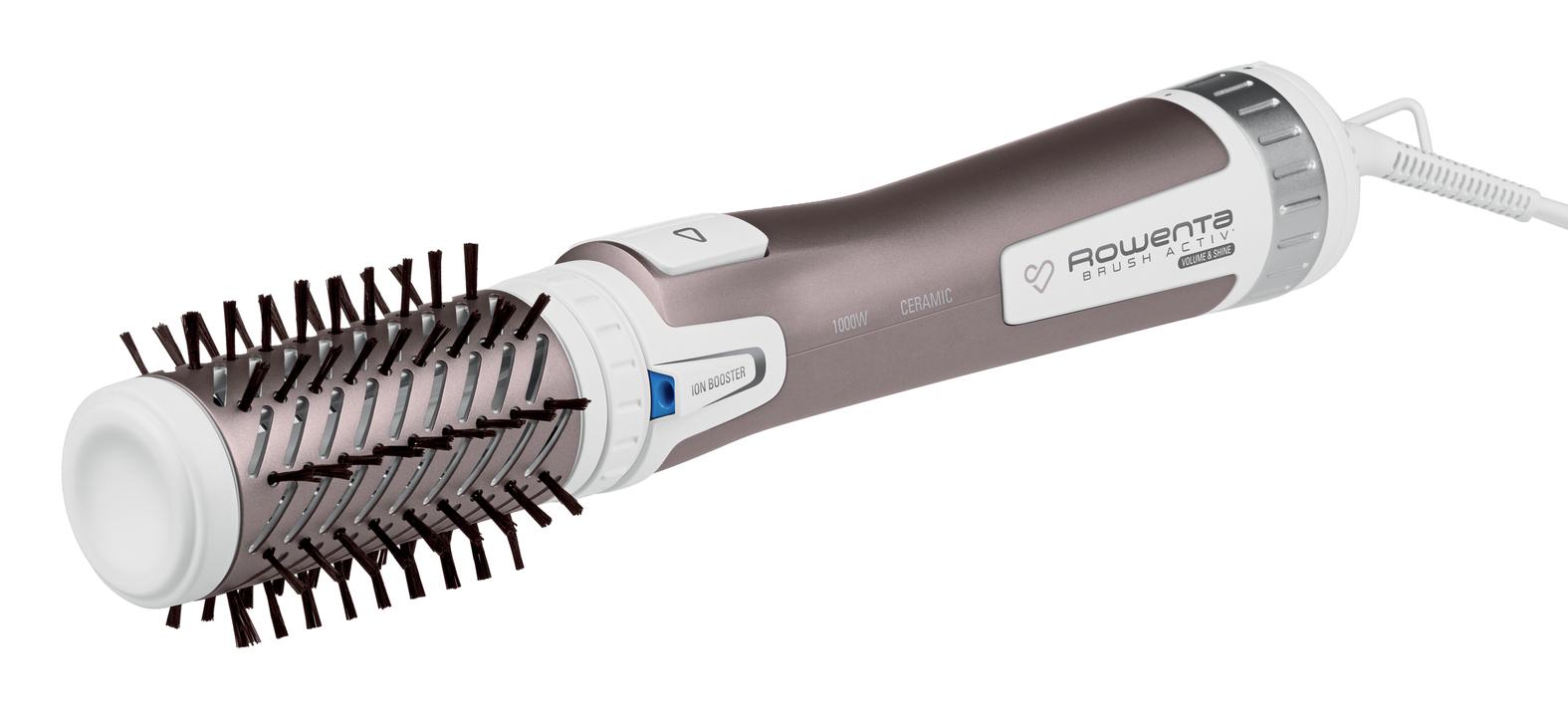 Rowenta Brush Activ Premium Care CF9540 Spazzola Rotante e Asciugante per Volume, Doppio Generatore di Ioni, con Setole Natural