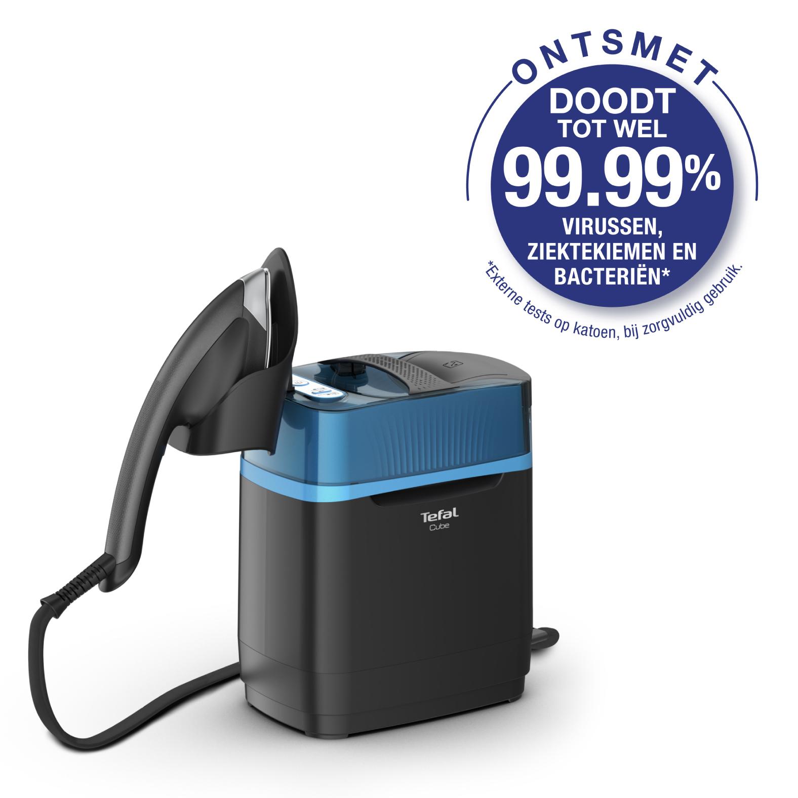 Tefal Cube UT2020 Vapore per indumenti portatile 1,1 L 2170 W Nero, Blu