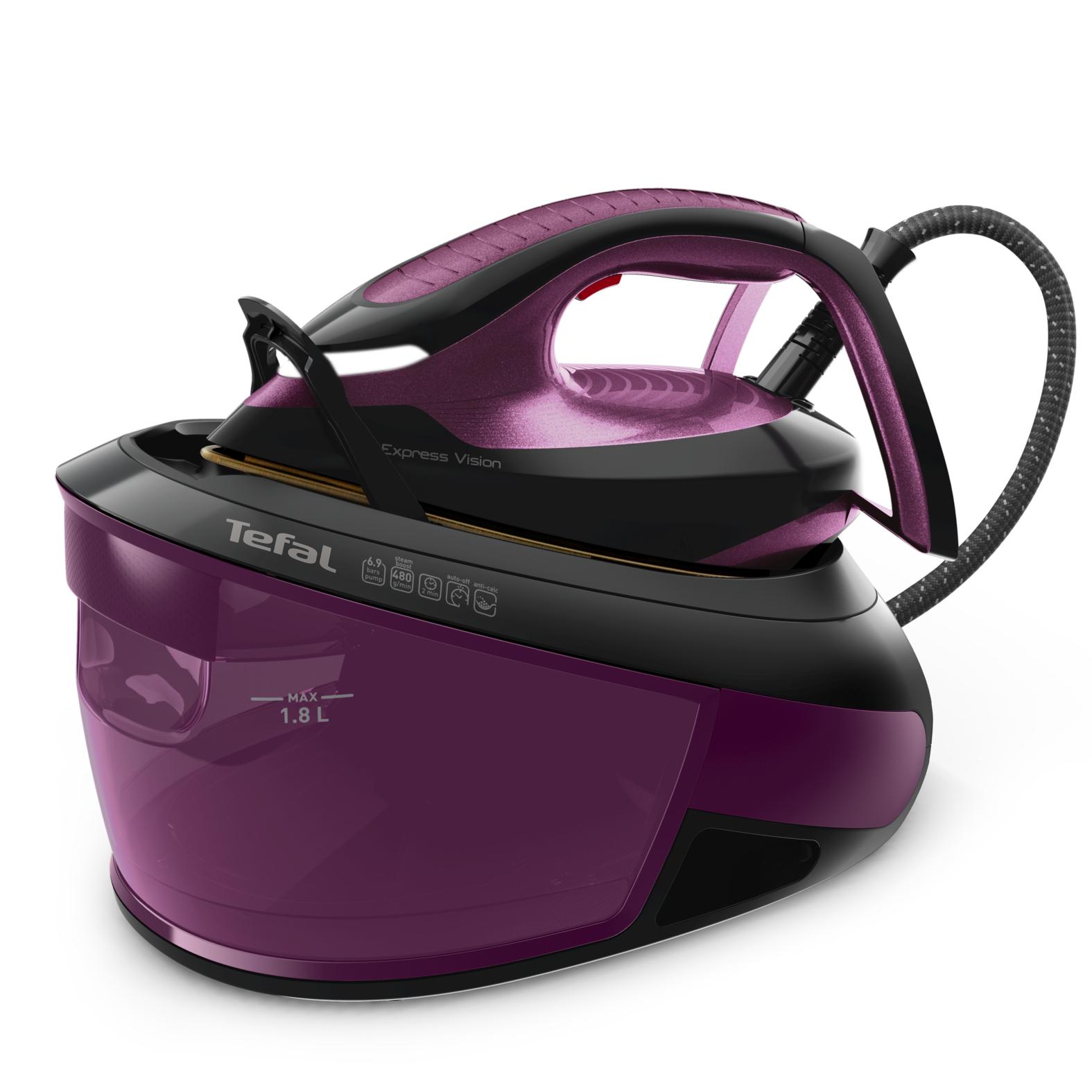 Tefal Express Vision SV8152 2800 W 1,8 L Durilium AirGlide Autoclean soleplate Viola, Nero