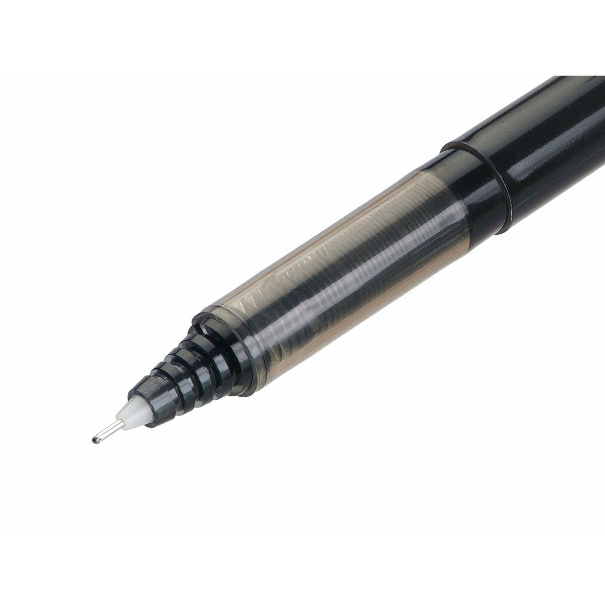 Pilot V5 Hi-Tecpoint Liquid Ink Rollerball Pen 0.5mm Tip 0.3mm Line Black [Pack 20] - 3131910516507