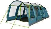 Tenda a tunnel familiare Castle Pines 4L BlackOut blu verde chiaro con ampio portico