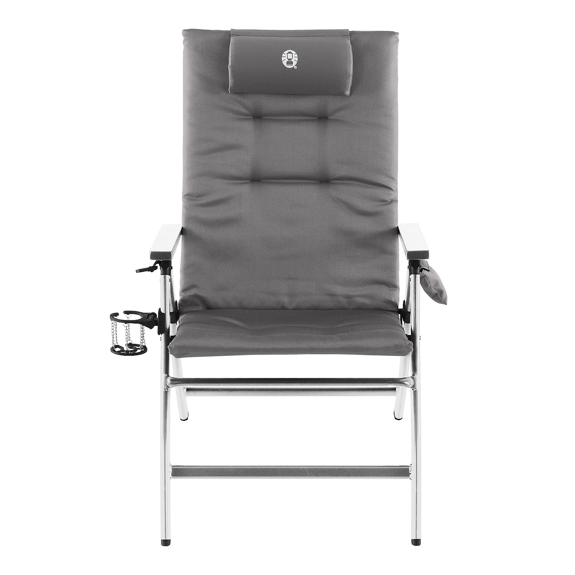 Coleman 2000038333 sedia a sdraio da campeggio, alluminio/nero