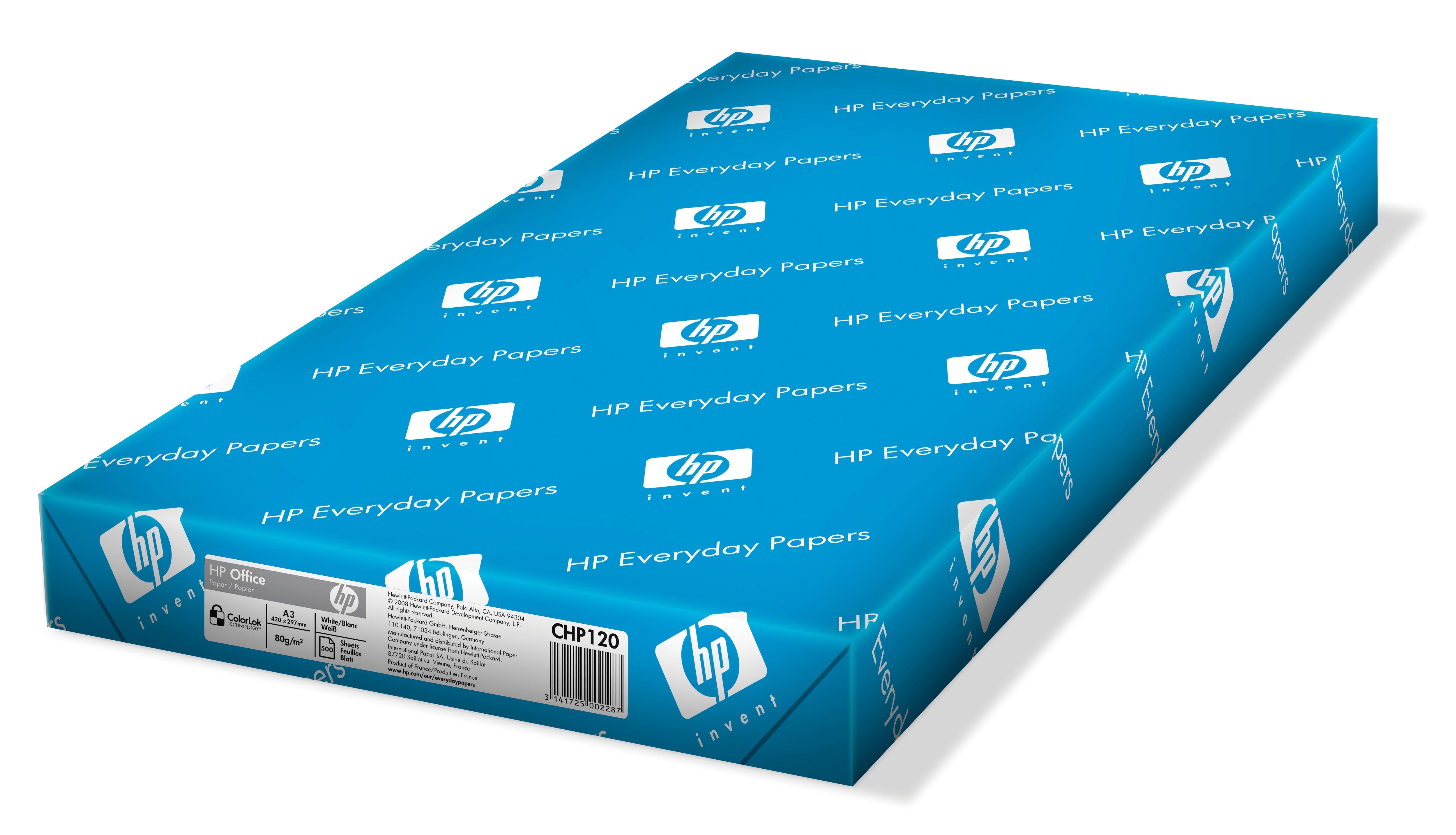 HP Confezione da 500 fogli carta da ufficio A3/297 x 420 mm