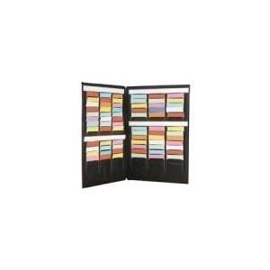 Kit mini agenda NOBO (L)240 x (A)310 mm in PVC pieghevole a ventaglio nero - può essere utilizzato con elementi di espansione