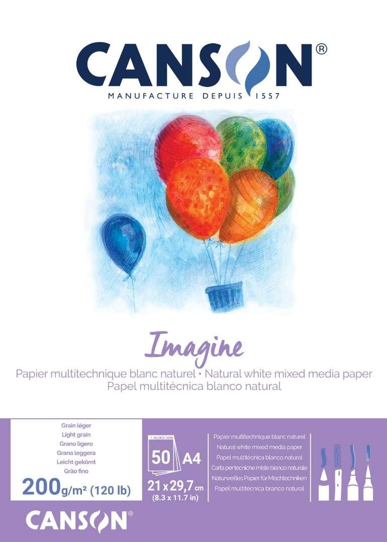 Tarson Image Holling Block da 50 fogli A4 - Grana fine - 21x297 cm - 200 g - colore bianco