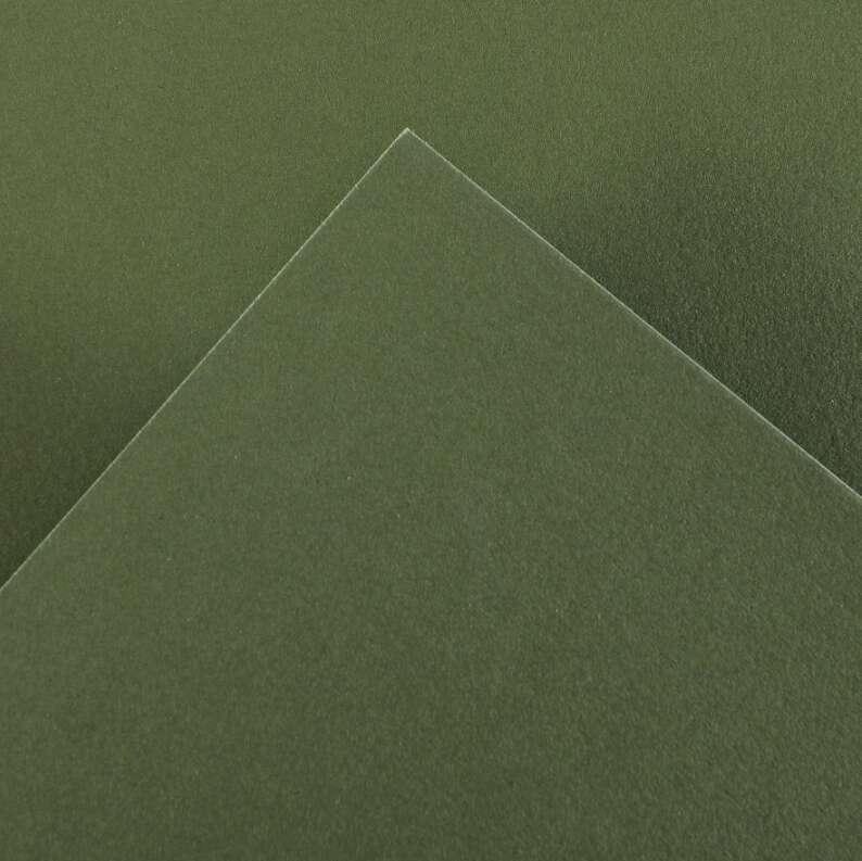 Canson Guarro Confezione da 25 Carte Iris da 185G - 50x65cm - Colore Verde Safari