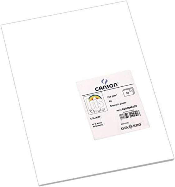 Tanson Guarro Confezione da 50 carte Iris A4 185G - 21x297 cm - colore bianco
