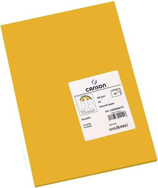Tanson Guarro Pack di 50 carte Iris A4 185G - 21x297 cm - pelle di colore