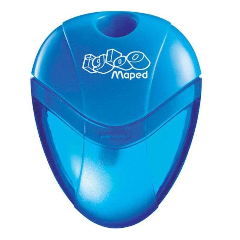 Temperamatite Mappato i -gloo con contenitore di grande capacità - 1 foro - forma ergonomica - colori coordinati - BOX DA 30 U