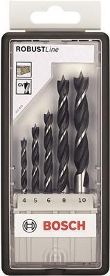 Bosch Wooden Spiral Drill Siet Linea robusta 5 parti 4-10 mm (2607010527)