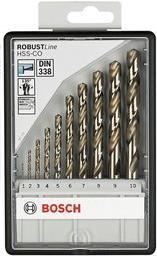 Set di punte per metallo HSS-Co Robust Line da 10 pezzi