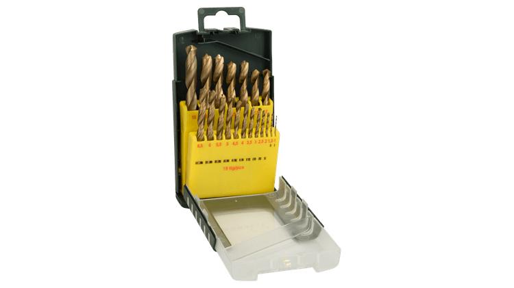Bosch Prom 19-tlg. Metallbohrer HSS-TiN 2607017152 Set di punte per trapano 19 pz