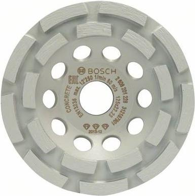 Mola a tazza diamantata Ideale per calcestruzzo 125 mm, foro 22,23 mm