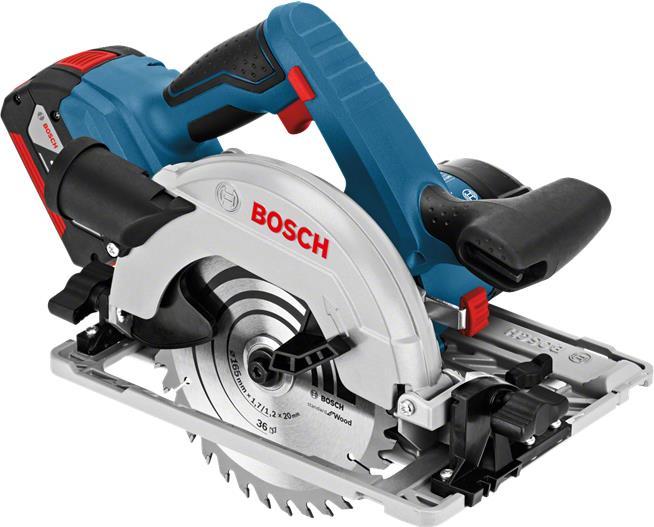 Bosch GKS 18V-57 G Professional 16,5 cm Nero, Blu, Grigio, Rosso 3400 Giri/min