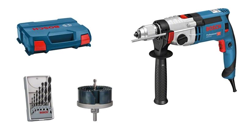 Bosch GSB 24-2 1900 Giri/min Nero Blu Arancione Argento