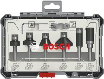 Bosch 2 607 017 470 punta per fresa Set di punte 6 pz