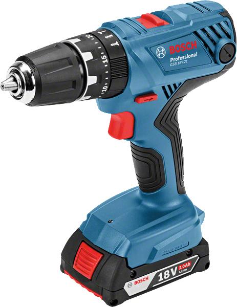 Bosch GSB 18V-21 Professional 1800 Giri/min 1,2 kg Nero, Blu