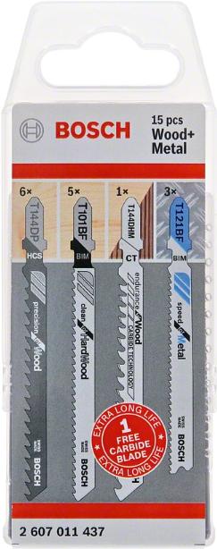 Bosch 2 607 011 437 lama per sega a gattuccio sega a traforo e sega universale Lama per seghetto alternativo 15 pz