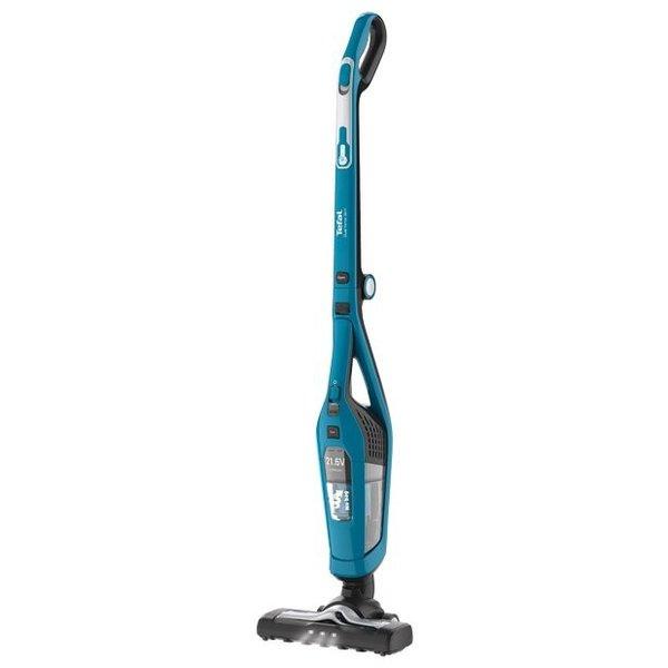 Tefal TY6751WO scopa elettrica Aspirapolvere a bastone 2 in 1 Batteria Secco Ciclonico Senza sacchetto 0,6 L Blu