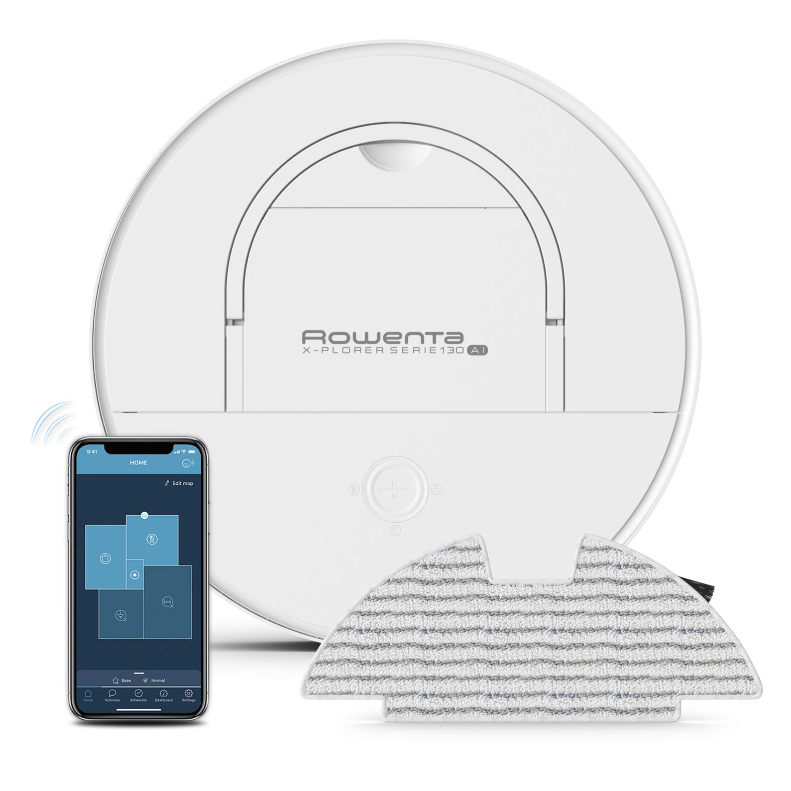 Rowenta X-Plorer RR9067 aspirapolvere robot 0,5 L Senza sacchetto Bianco