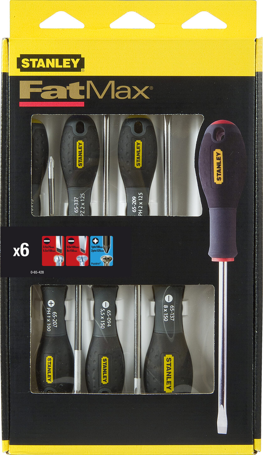 Set di cacciaviti FatMax da 6 pezzi neri