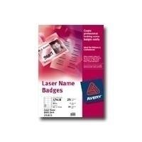 Avery Name Badge Insert 86x55mm 160gsm White Pack 200 L7418-25